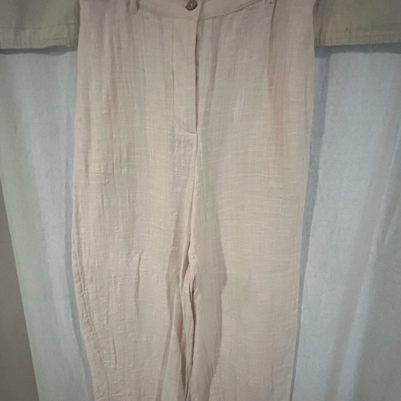 ✨Free People Take Me To Paris Cotton Low Back Tie Vest & Wide Pants Set MEDIUM - Picture 4 of 7